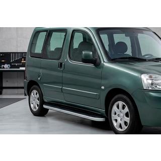 Side steps Tayga Grey (set van 2, aluminium) Peugeot Partner 1996–2008 foto 1