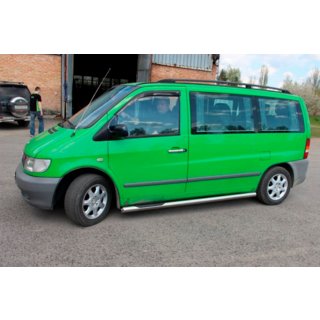 Sidebars (2 stuks, RVS) Mercedes Vito W638 1996–2003 foto 3