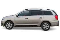 Dacia Logan MCV 2013–2020 Raamomlijsting (4-delig, RVS) foto 1