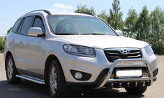 Hyundai Santa Fe 2 2006–2012 RVS bullbar WT003 foto 2