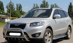 Hyundai Santa Fe 2 2006–2012 RVS bullbar WT003 foto 4
