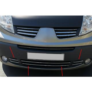 RVS sierlijsten voor onderste grille (6 stuks)