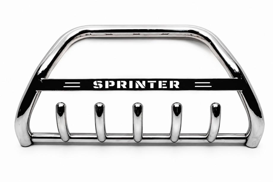 Mercedes Sprinter W906 2006–2018 RVS bullbar WT003 60 mm, zonder opschrift Foto 2