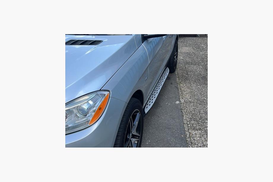 Mercedes GLE/ML-klasse W166 2011–2018 Zijdrempels origineel design (set van 2, aluminium) Foto 2