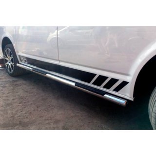 Sidebars (set van 2, RVS) Volkswagen T5 Transporter 2003–2010 foto 2