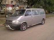 Volkswagen T4 Transporter 1990–2003 Sidebars (set van 2, RVS) 60 mm, lange wielbasis foto 2