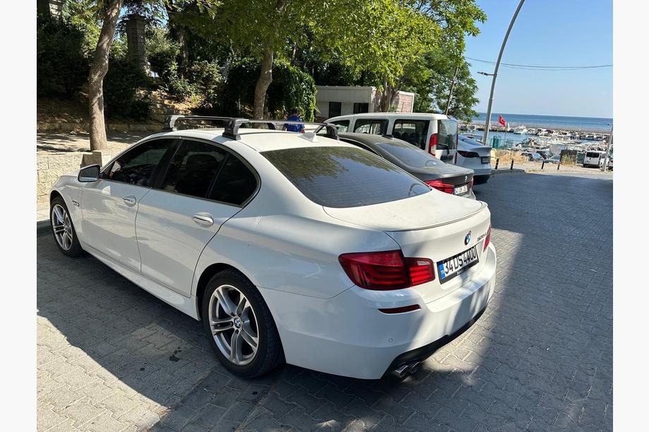 BMW 5 Serie F10/F11 2010–2016 Dakdragers (dwarsbalken) voor originele bevestigingspunten Ecem V3 (2 stuks) Grijs, 145 cm Foto 7