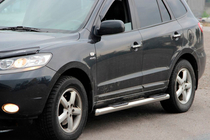 Hyundai Santa Fe 2 2006–2012 Sidebars B3 (set van 2, RVS) foto 1