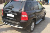 Kia Sportage 2004–2010 Achterbeschermbeugel AK002 (RVS) foto 2