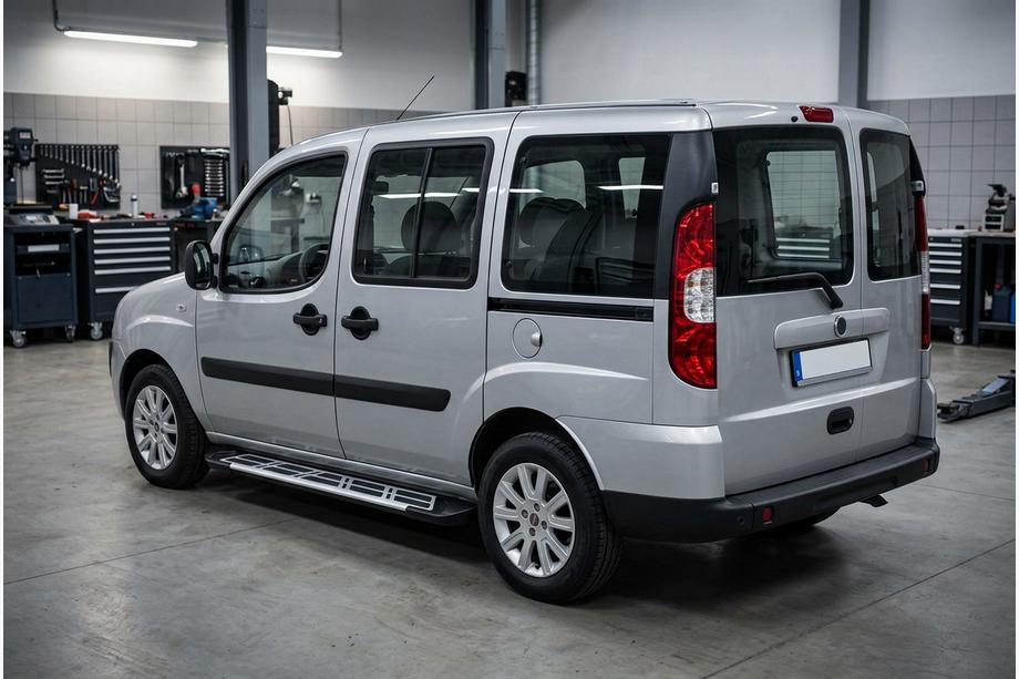 Fiat Doblo I 2005–2010 Sunrise side steps (2 stuks, aluminium) Image