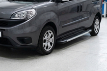 Fiat Doblo II 2010–2022 Side steps RedLine V1 (2 stuks, aluminium) Standaard basis foto 1