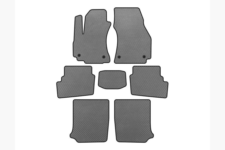 Opel Zafira A 1998–2005 EVA automatten (3 rijen, 2003-2005, 7-zits, grijs) Image