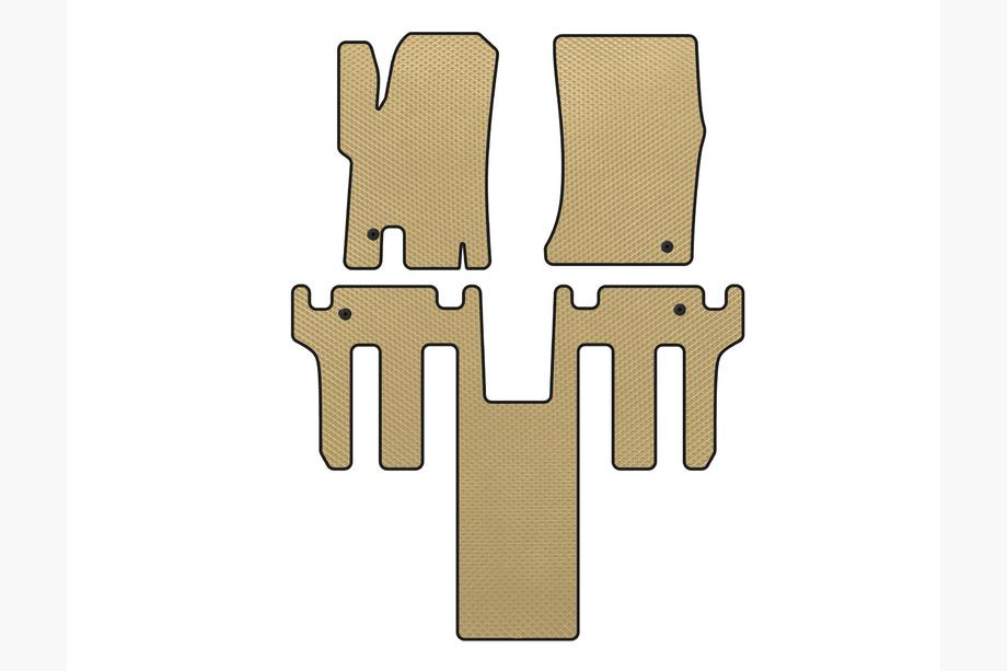 Ssang Yong Rodius EVA automatten 2004-2008 (2 rijen, Beige) Image