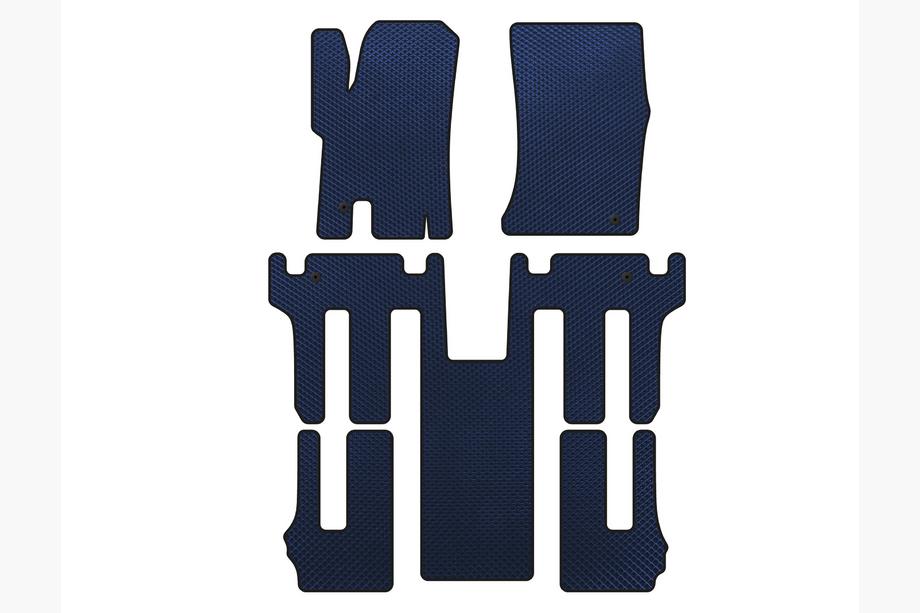 Ssang Yong Rodius EVA automatten 2004-2008 (3 rijen, blauw) Image