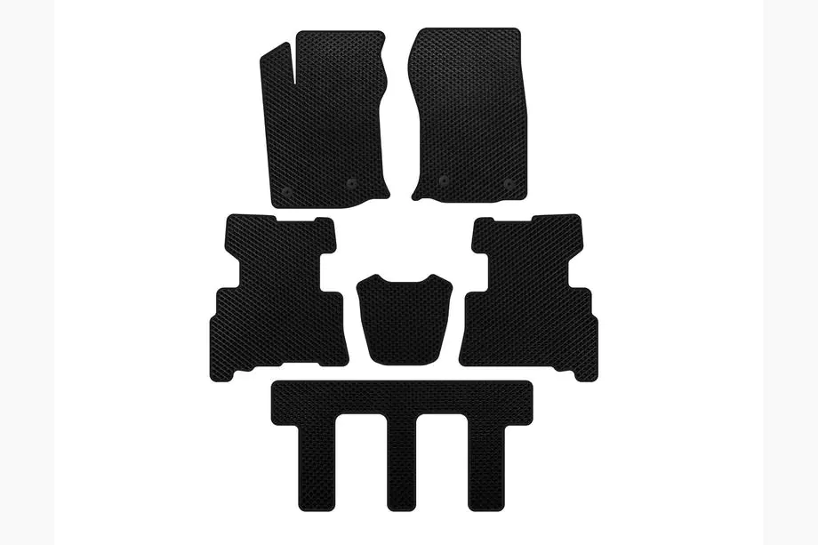 Toyota 4Runner 2009–2024 EVA automatten (3 rijen, 2014-2024, 7-zits, zwart) Image