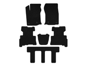 Toyota 4Runner 2009–2024 Premium textielmatten (3 rijen, 2014-2024, 7-zits, zwart) foto 1