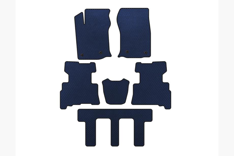 Toyota 4Runner 2009–2024 EVA automatten (3 rijen, 2014-2024, 7-zits, blauw) Image