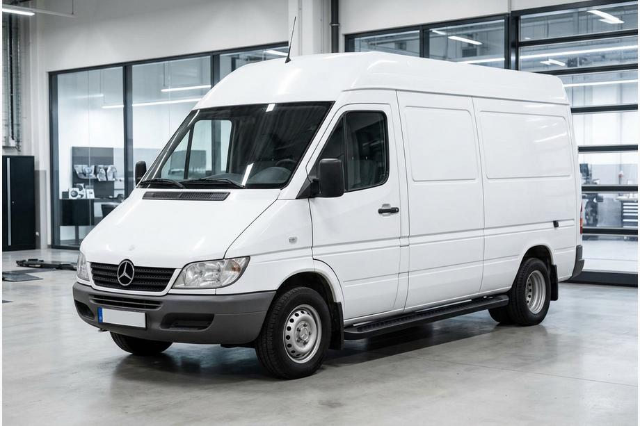Mercedes Sprinter W901/902/903/904/905 1995–2006 Allmond Black side steps (2 st., aluminium) Image