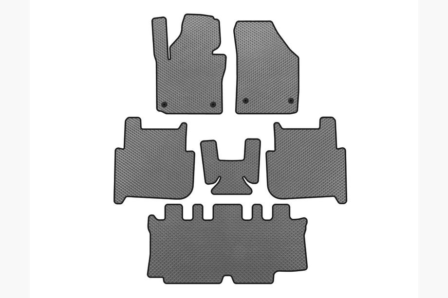 Volkswagen Touran 2003–2010 EVA automatten (3 rijen, 2006-2010, 7-zits, grijs) Foto 1