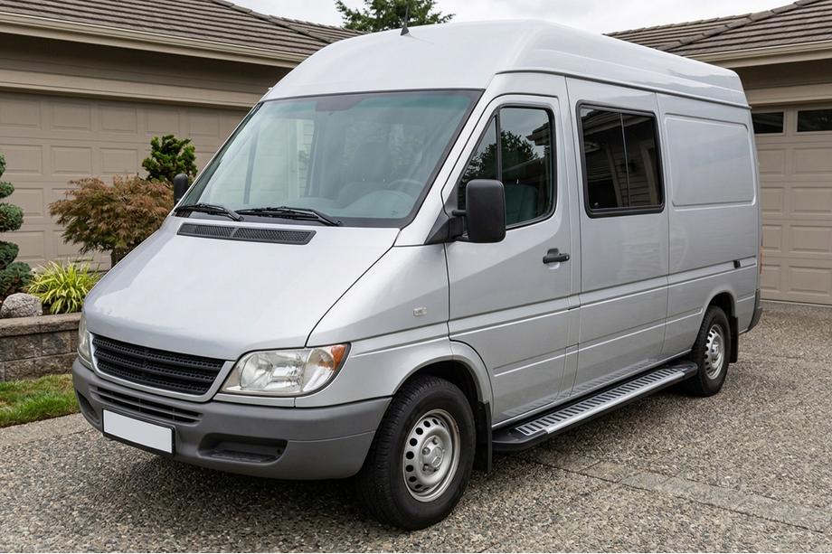 Mercedes Sprinter W901/902/903/904/905 1995–2006 Side steps Line (2 stuks, aluminium) Image
