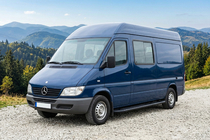 Mercedes Sprinter W901/902/903/904/905 1995–2006 Bosphorus Black side steps (2 st., aluminium) Lange wielbasis foto 1