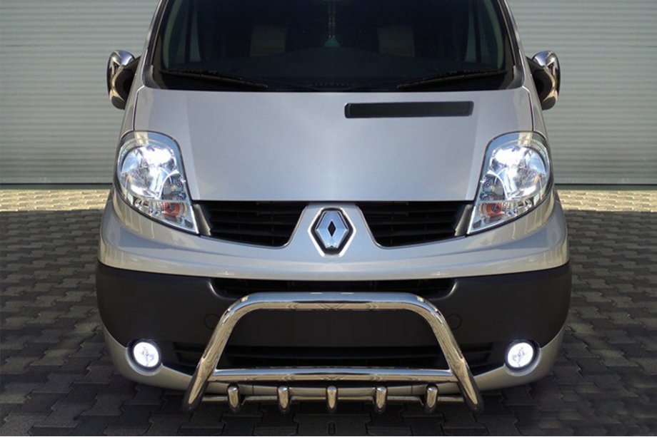 Opel Vivaro 2001–2015 Bullbar WT003-4 (RVS) Met opschrift Foto 3