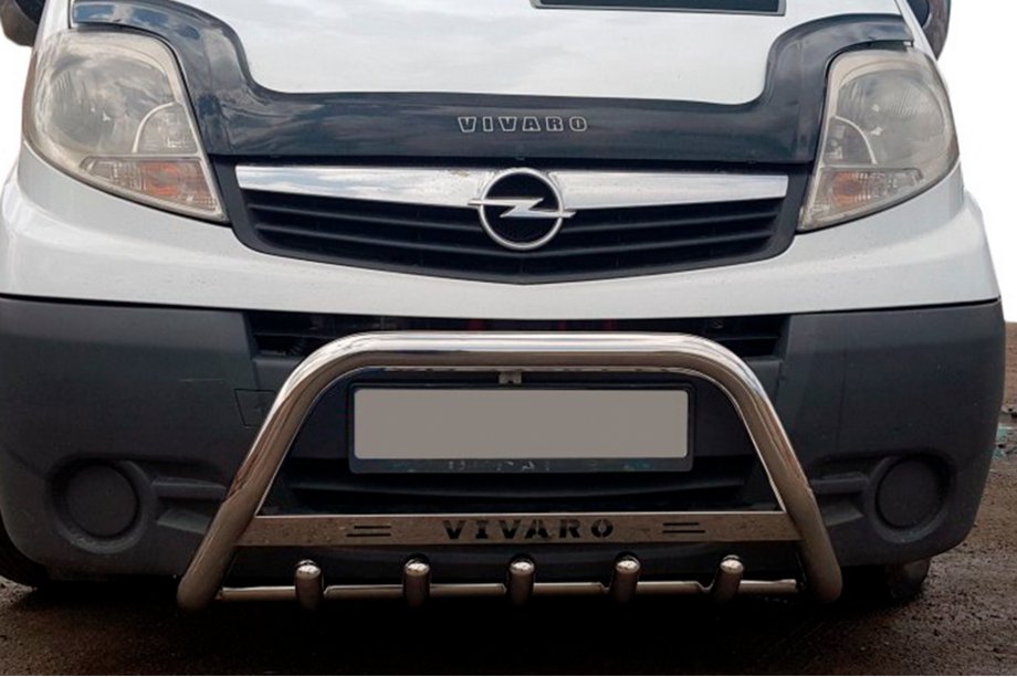 Opel Vivaro 2001–2015 Bullbar WT003-4 (RVS) Met opschrift Foto 7