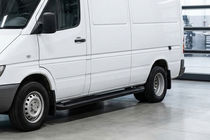 Volkswagen LT 1995–2006 Allmond Black zijtreden (2 st., aluminium) Lange wielbasis foto 1