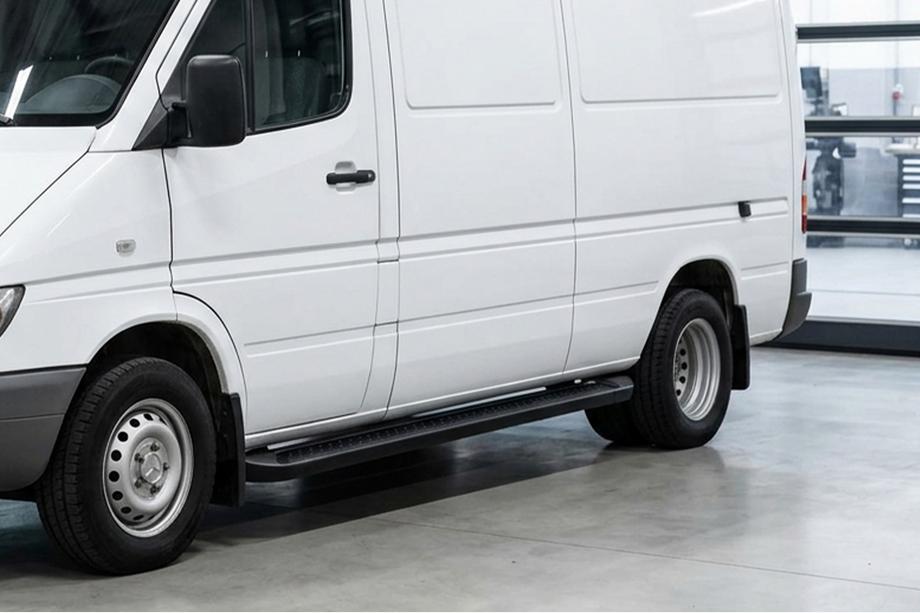 Volkswagen LT 1995–2006 Allmond Black zijtreden (2 st., aluminium) Lange wielbasis Image