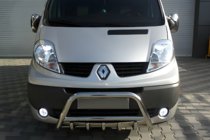 Renault Trafic 2001–2015 Bullbar WT003-4 (RVS) Met Renault opschrift foto 1