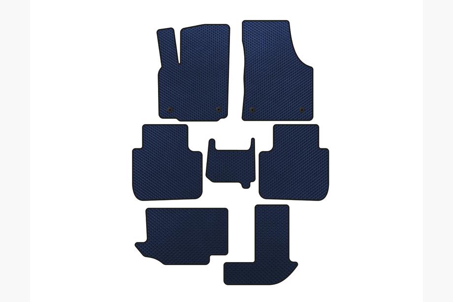 Volkswagen Atlas (Terramont) 2016– EVA automatten (3 rijen, 7-zits, blauw) Image