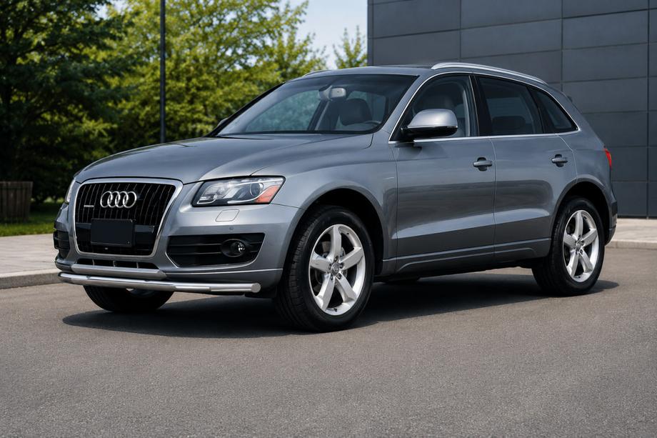 Audi Q5 2008–2017 Voorbumperbescherming ST008 (RVS) Image