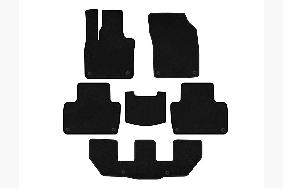 Volvo XC90 2015– Textiele automatten Classic (3 rijen, zwart) Image