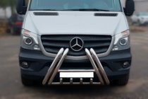 Mercedes Sprinter W906 2006–2018 Bullbar F1-01 (2013-2018, roestvrij staal) foto 1