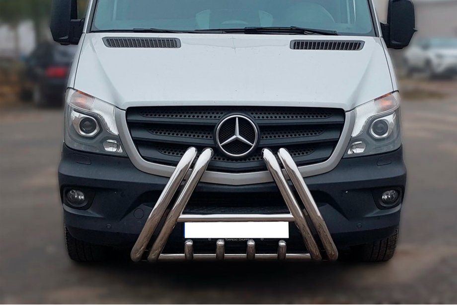 Mercedes Sprinter W906 2006–2018 Bullbar F1-01 (2013-2018, roestvrij staal) Image