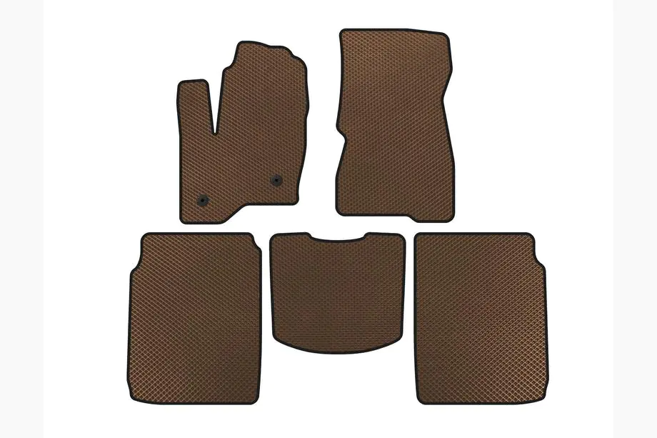 Ford Flex 2009–2019 EVA automatten (2 rijen, 2013-2019, bruin) Image