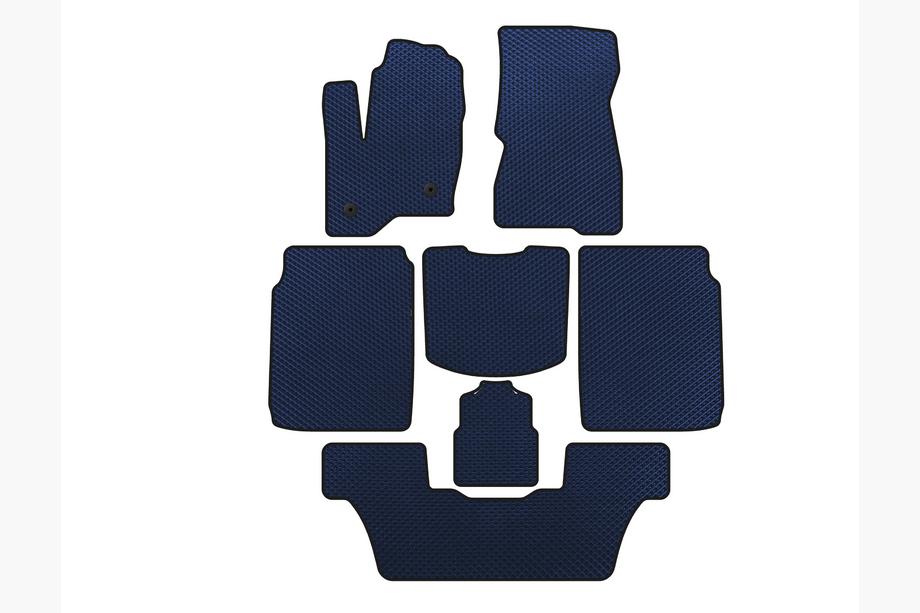 Ford Flex 2009–2019 EVA automatten (3 rijen, 2013-2019, blauw) Image
