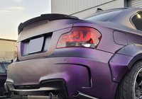 BMW 1 Serie E81/E82/E87/E88 2004–2011 M4-Style achterspoiler (voor E82, hoogglans zwart) foto 1