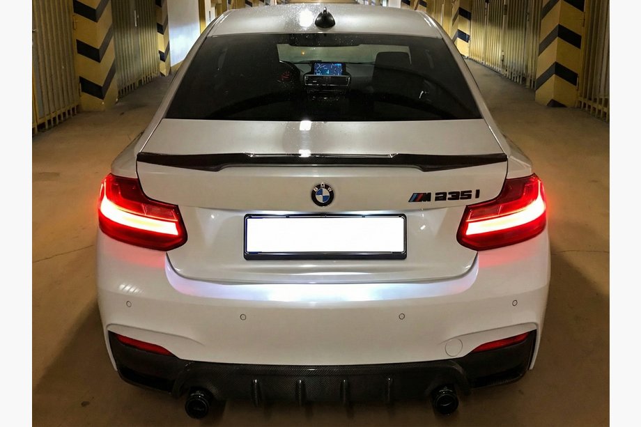 BMW 2-serie F22/F23 2014–2021 M4-Style spoiler (voor F22, hoogglans zwart) Image