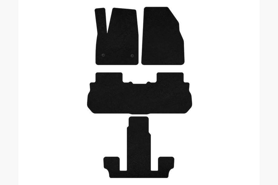 GMC Acadia 2017– Textiele automatten Deluxe (3 rijen, 2017-2019, zwart) Image