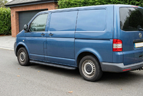 Volkswagen T5 Transporter 2003–2010 Bosphorus Black side steps (2 st., aluminium) Korte wielbasis foto 1