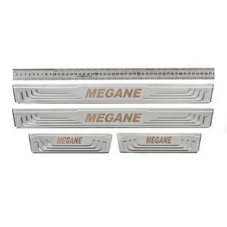 Dorpellijsten V-2 (4 stuks, RVS) Renault Megane II 2004–2009 foto 1