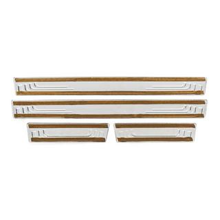 Dorpellijsten V-2 (4 stuks, RVS) Renault Megane II 2004–2009 foto 4