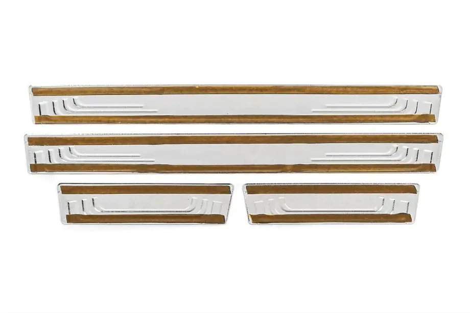Renault Megane II 2004–2009 Dorpellijsten V-2 (4 stuks, RVS) Foto 4