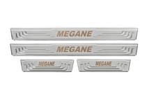 Renault Megane III 2009–2016 Dorpellijsten V-2 (4 stuks, RVS) foto 2