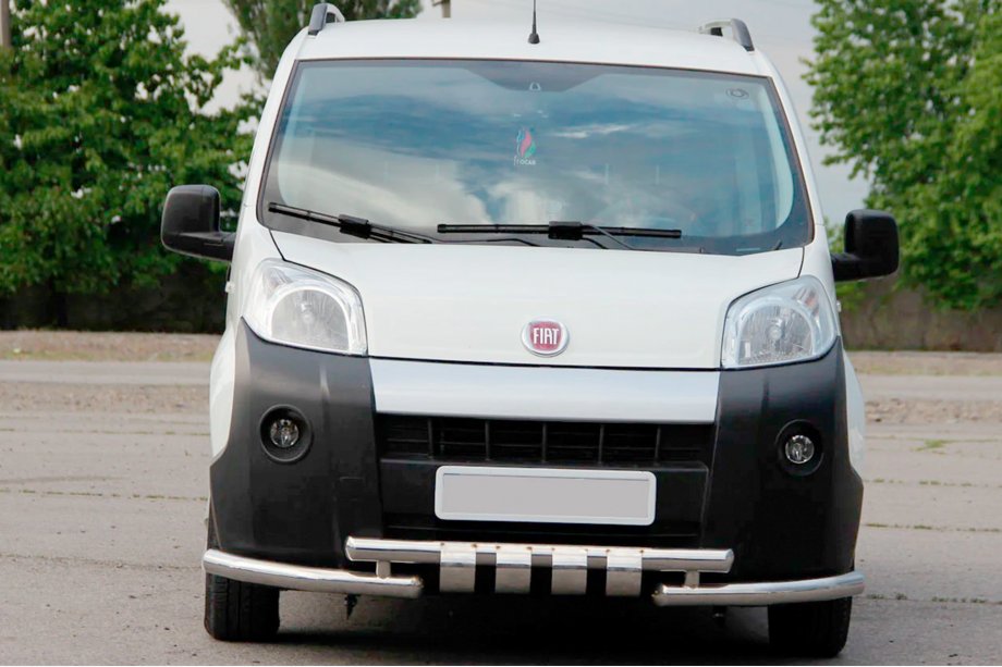 Fiat Fiorino/Qubo 2008–2024 RVS bullbar voorzijde Shark Foto 1