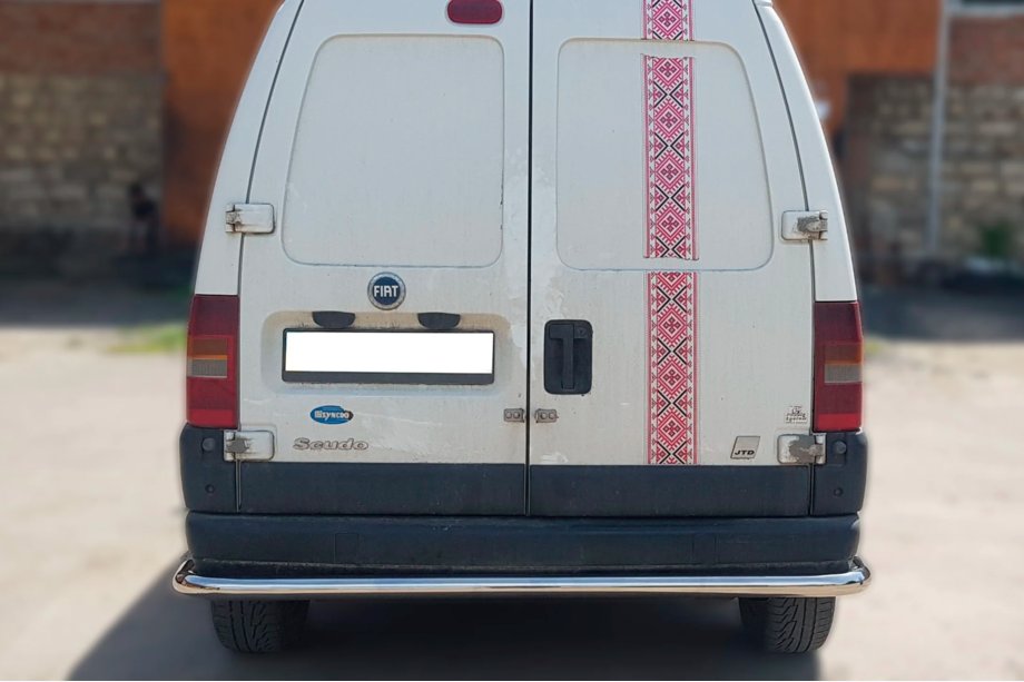 Fiat Scudo 1996–2007 Achterbeschermbeugel AK005 (RVS) Image
