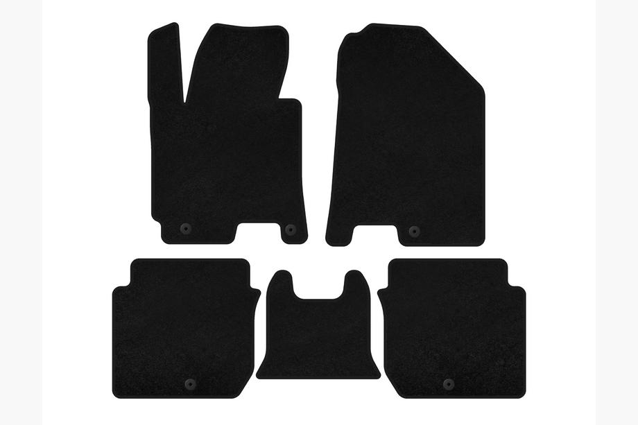 Kia Forte 2008–2024 Deluxe textiele automatten (2016-2018, zwart) Image