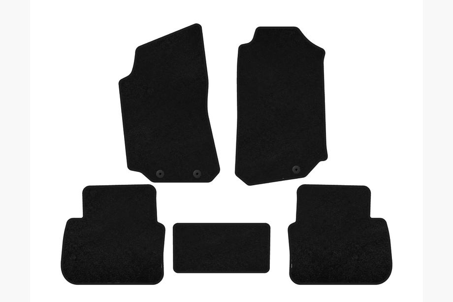 Saab 9-5 1997–2010 Textiele automatten Deluxe (Zwart) Foto 1