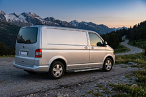 Volkswagen T5 Caravelle 2004–2010 Duru zijtreden (set van 2, aluminium) Lange wielbasis foto 2